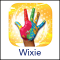 Wixie logo and link
